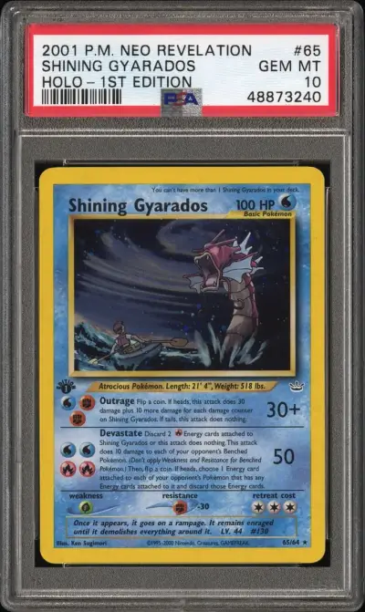 2001 #65 Shining Gyarados-Holo 1